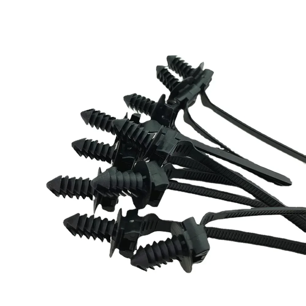 20pcs Finishing Fixed Wire Harness Cable Ties Nylon Straps Clip Holder Plug Buckle Straps