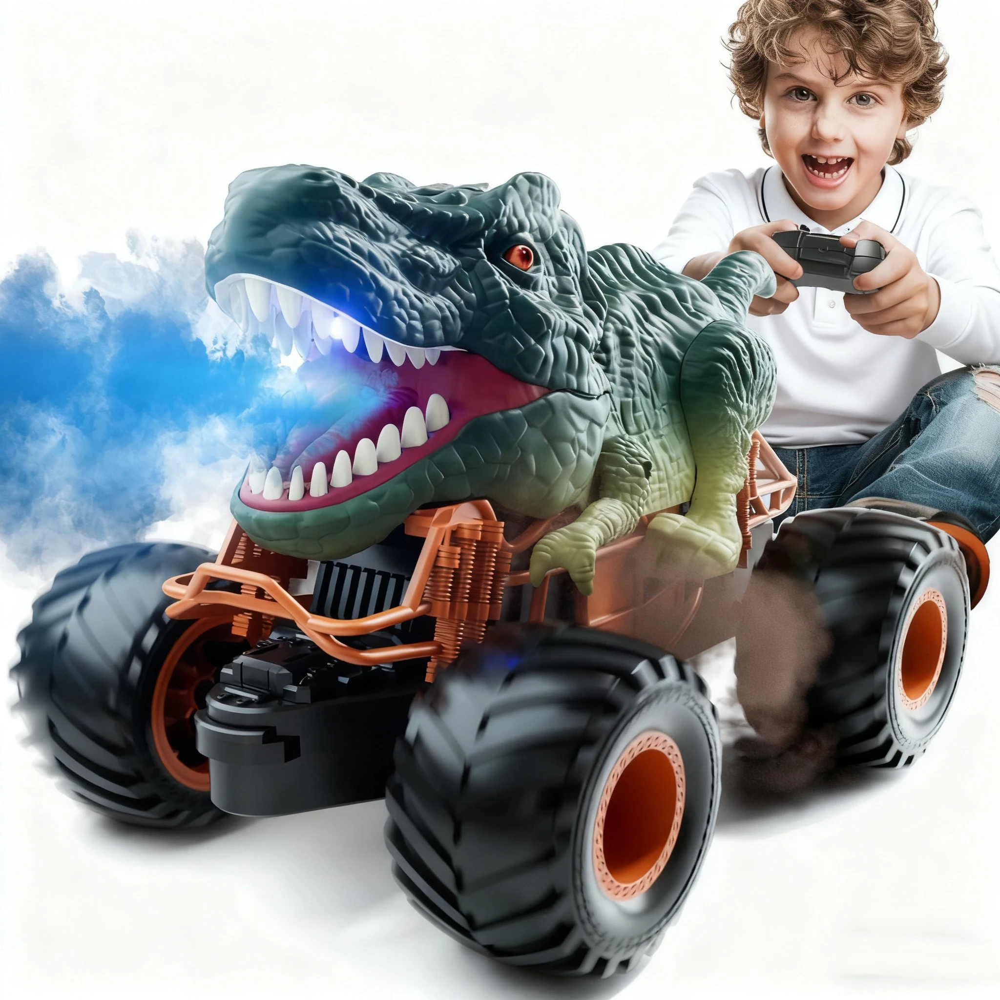 

Dinosaur Off-Road RC Car Rechargeable High-Speed Climbing Remote Control Toy for Boys Girls Kids Gift
