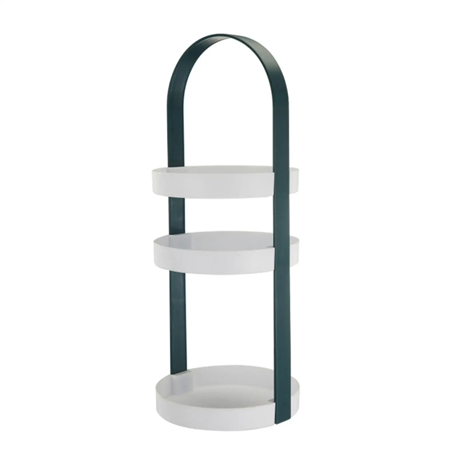 

3-Layer Round Storage Rack with Handle - Versatile Organizer Stand for bathroom , Kitchen & More