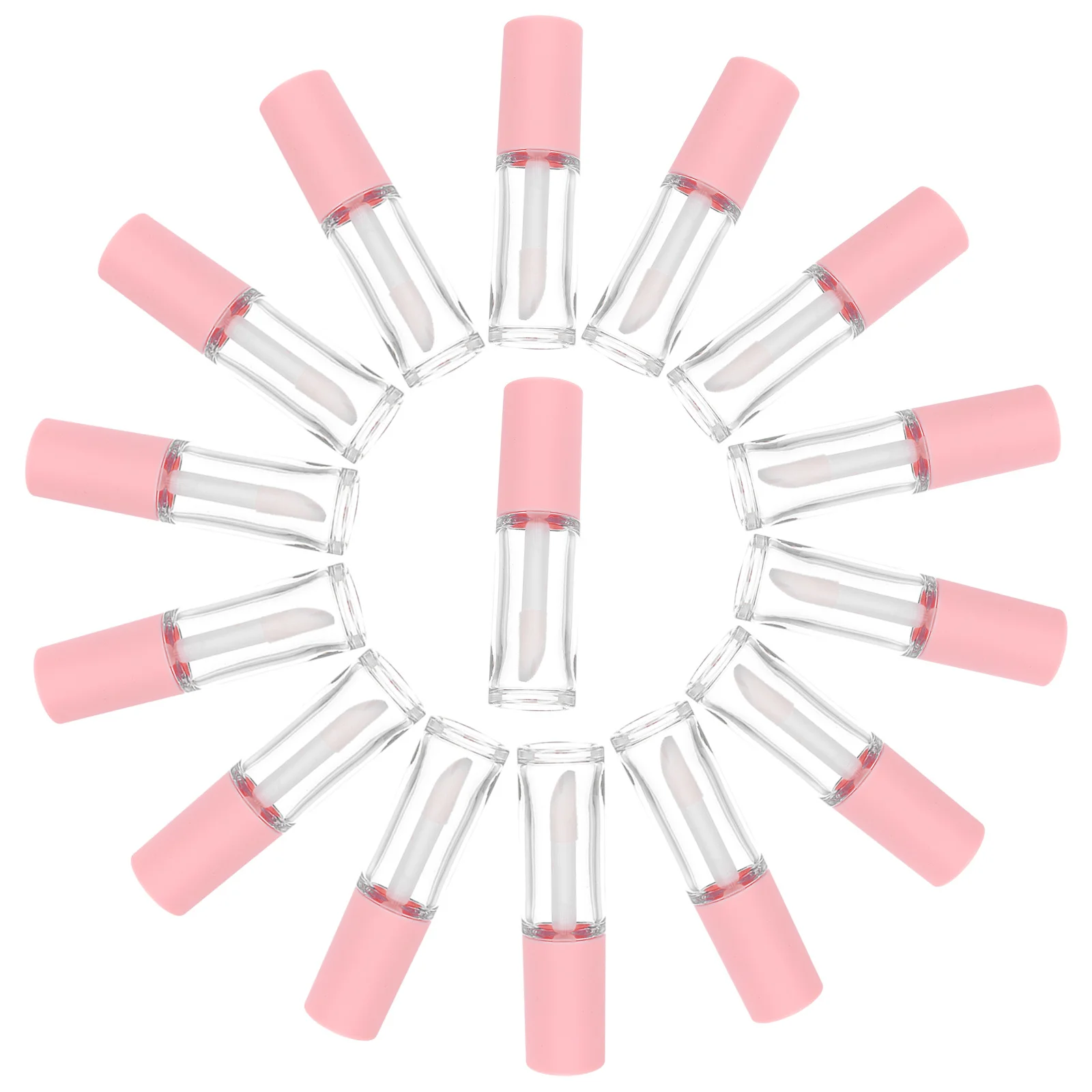 

15Pcs Empty Lip Balm Tubes with Wands Refillable Containers Portable Compact Size for DIY Gifts Lip Balm Containers