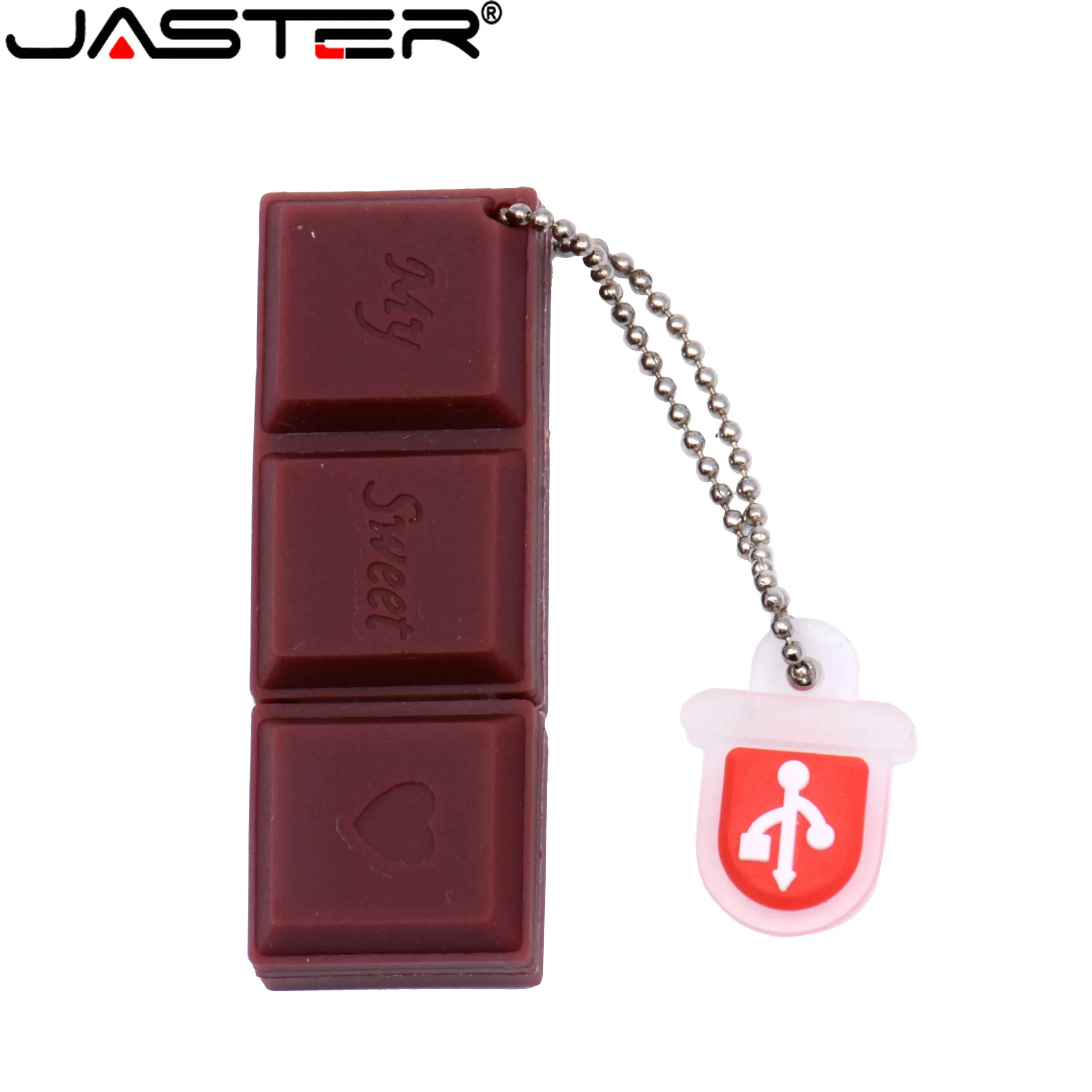 JASTER Trái Cây Đèn LED Cổng USB 64GB Rau Bút 32GB Chocolate Kem Thẻ Nhớ Cà Rốt Ớt Pendrive cà Tím Kẹo