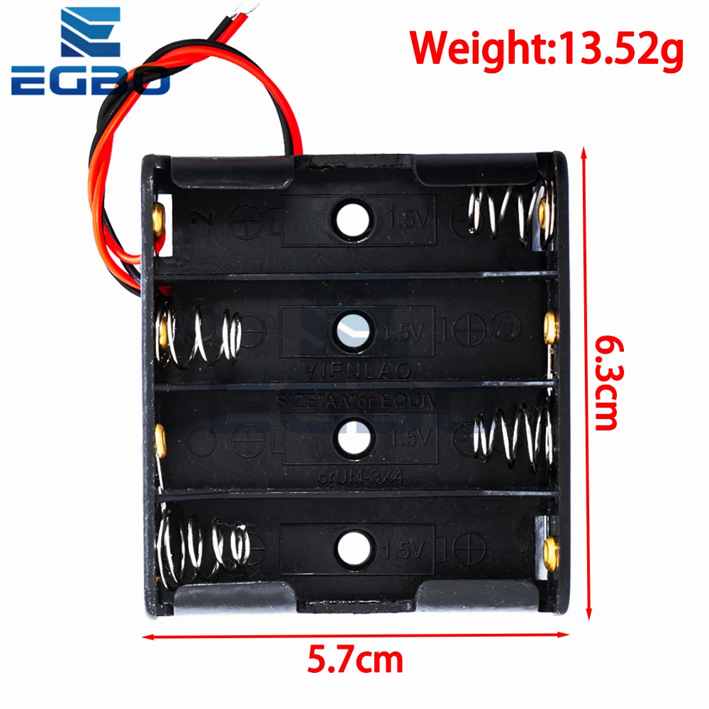 1pc AA Size 5 Battery Storage Box Case Holder Leads With 1 2 3 4 Slots Container Bag DIY Standard Batteries Charging