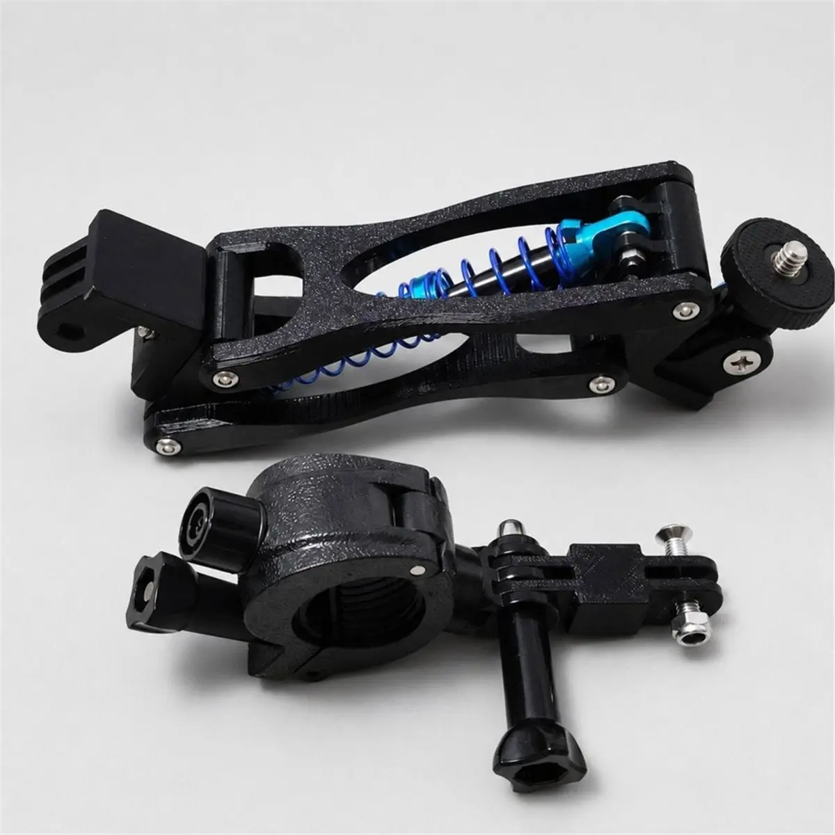 For Absorbing Camera Mount, Adjustable Extension with Handlebar Clamp for Bicycle and Motorcycle
