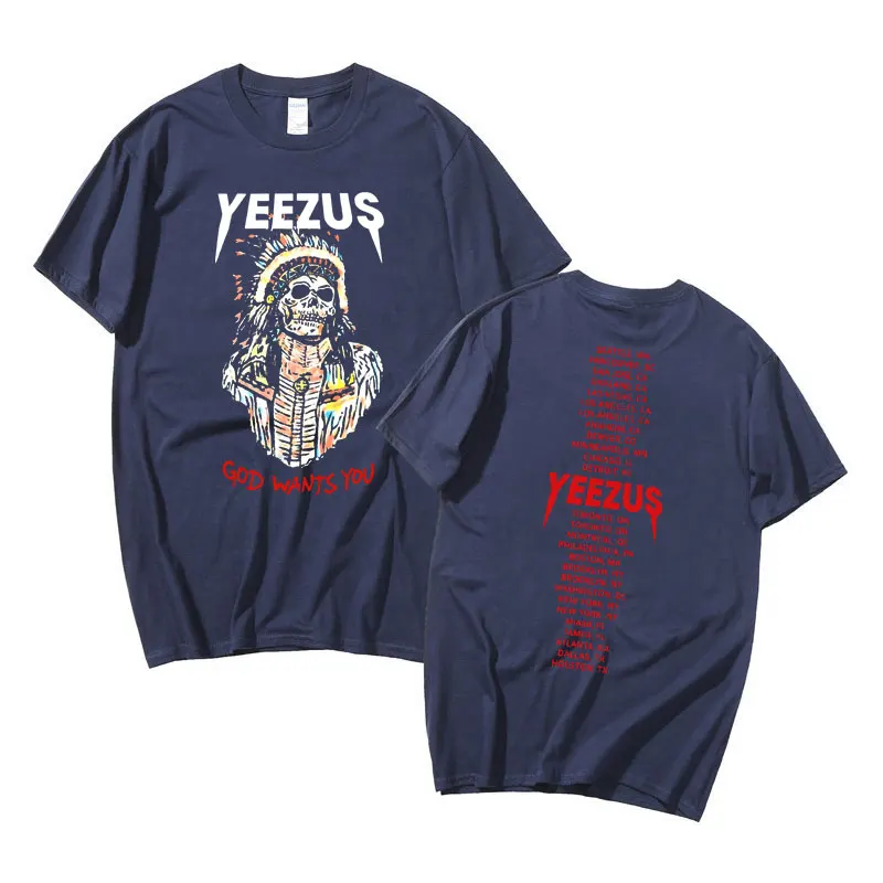 Rapper Kanye West Yeezus God Wath\'s You Music Album Graphics T Shirts Men Women Hip Hop Vintage T-shirt Men\'s Oversized Tshirt