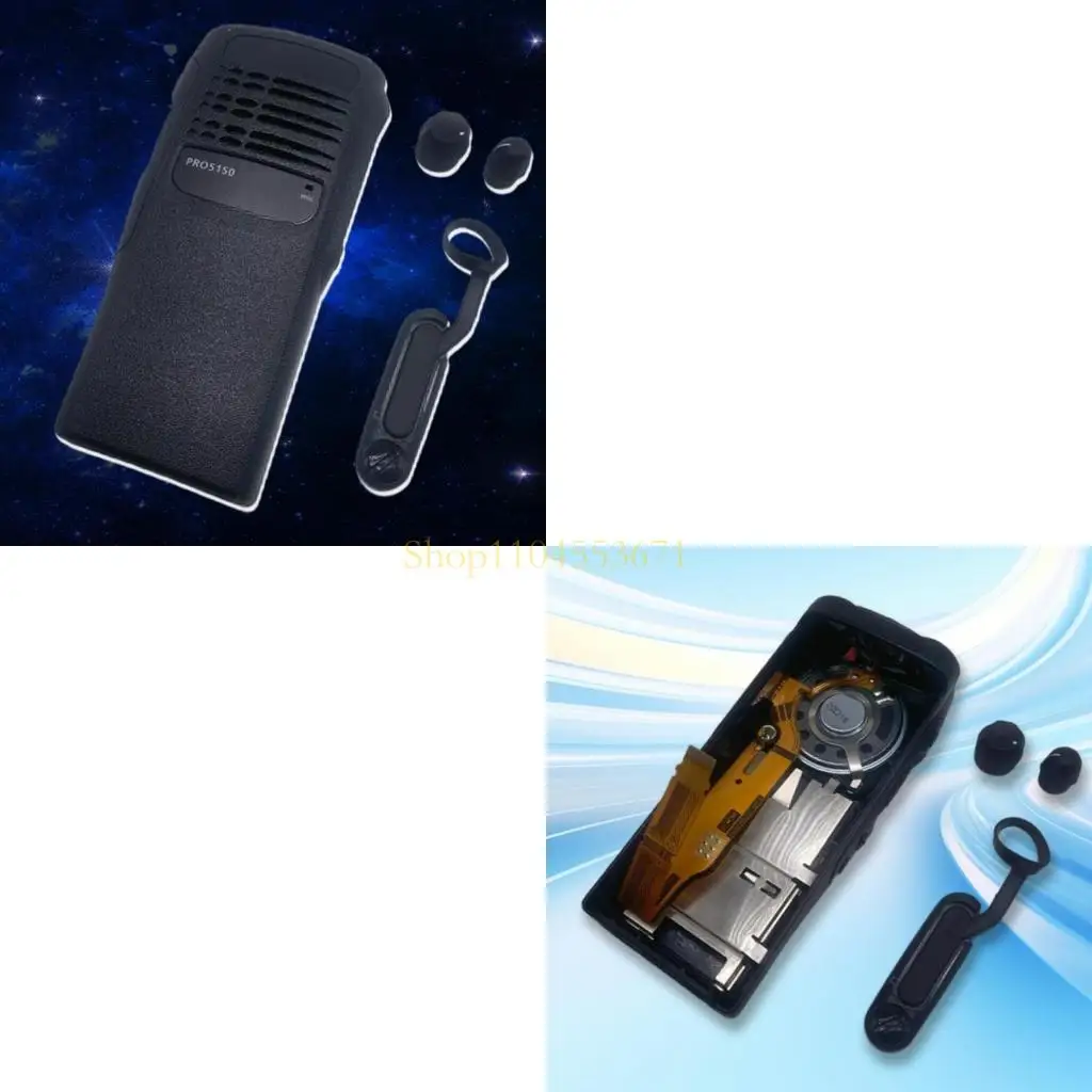 

Best Seller Handhelds Radio Replacement Housing Case Front Cover Flexes Cablefor PRO5150 HT750