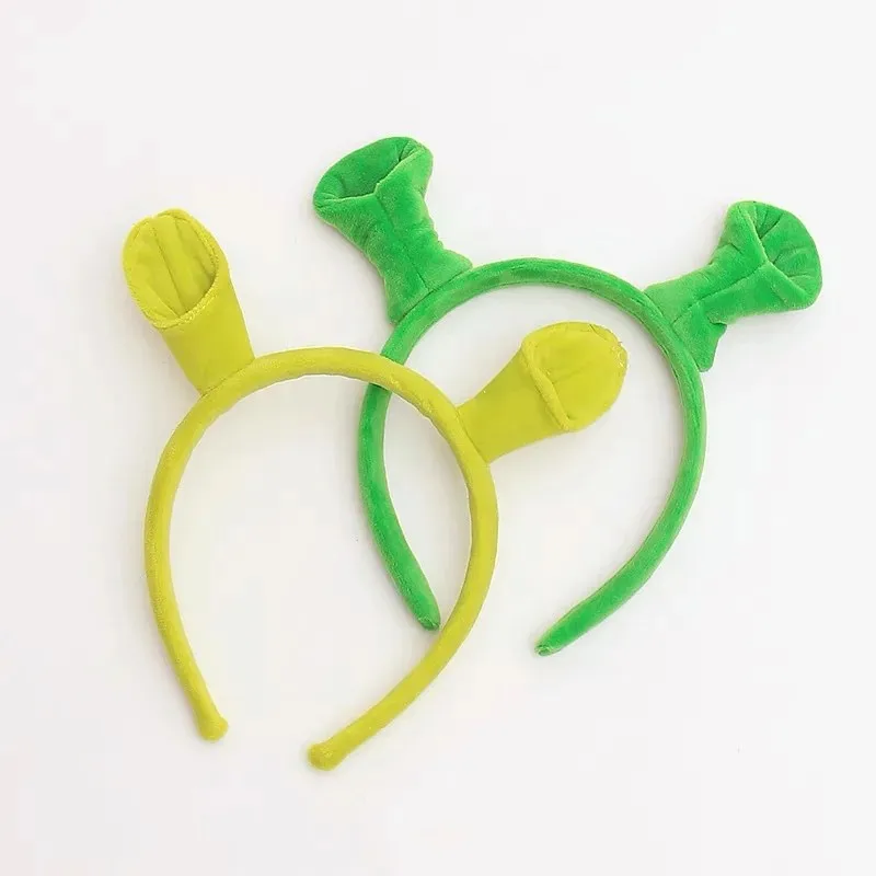 Green Ogre Ears Headband Party Accessories Halloween Monster Cosplay Headwear for Adult