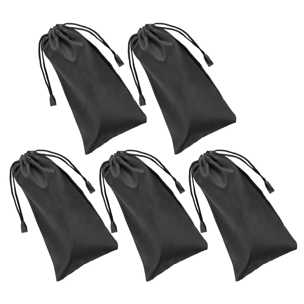 

5Pcs Sunglasses Storage Bags Soft Eyeglass Pouches Large Capacity Waterproof Glasses Holders Foldable Reading Glass Cases Travel