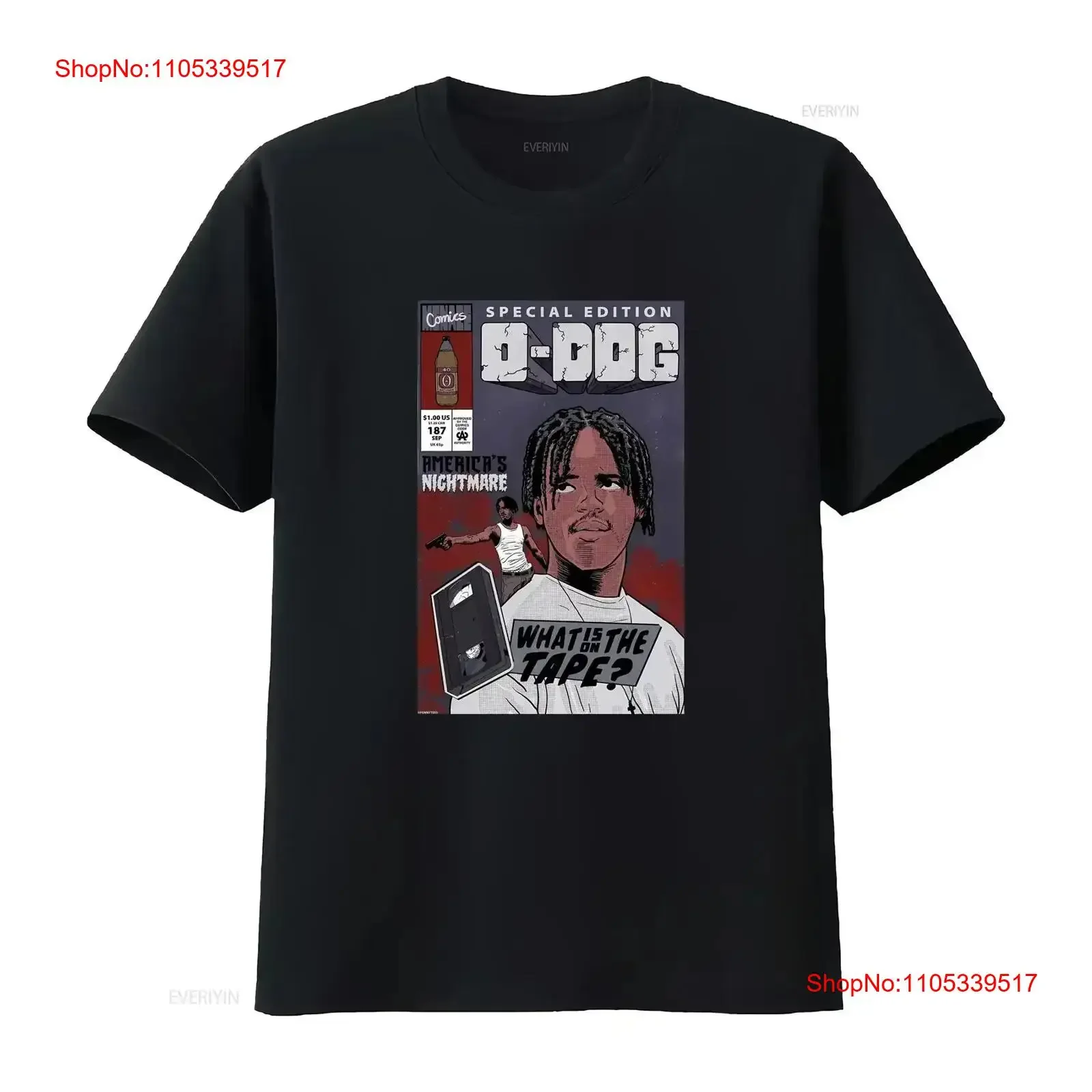 Menace II Society O Dog Issue Black T Shirt vintage Washed Slightly Breathable Casual streetwear Top For Everyday Wear vintage