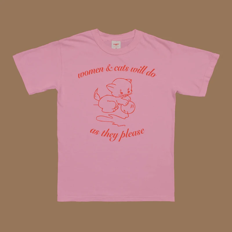 Camiseta con estampado de animales Kawaii para mujer, playera con estampado de animales, ropa de moda Grunge de los años 2000