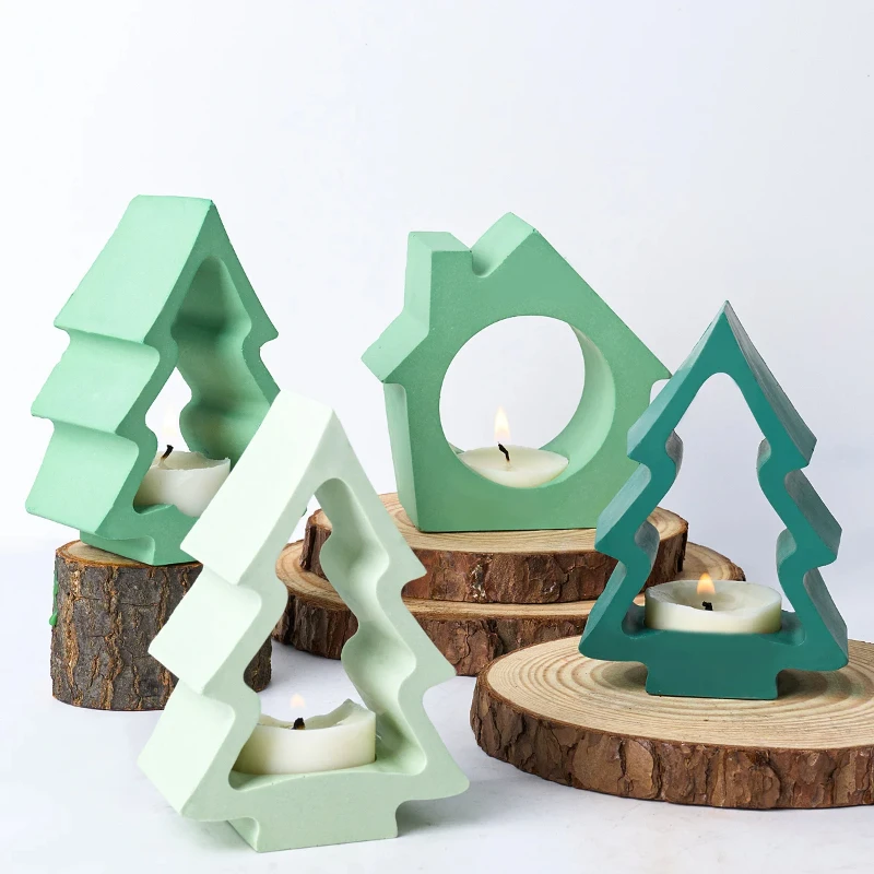 

Рождественские украшения, подсвечник, силиконовая форма, сделай сам, ручная работа, рождественская елка, гипс, бетон, смола, подсвечник, формы для рукоделия, домашний декор