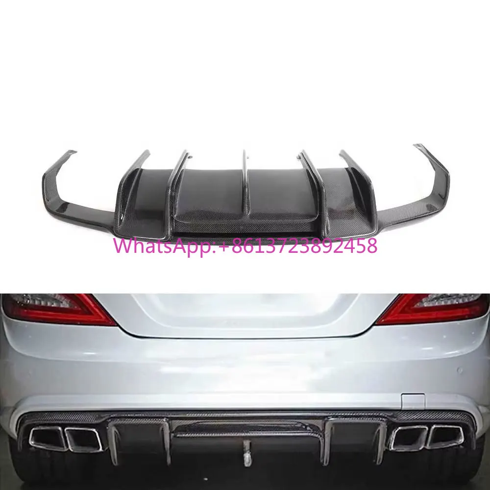 

Carbon Fiber W218 Rear Bumper Lip Diffuser for Benz CLS350 CLS63 AMG 2012-2018