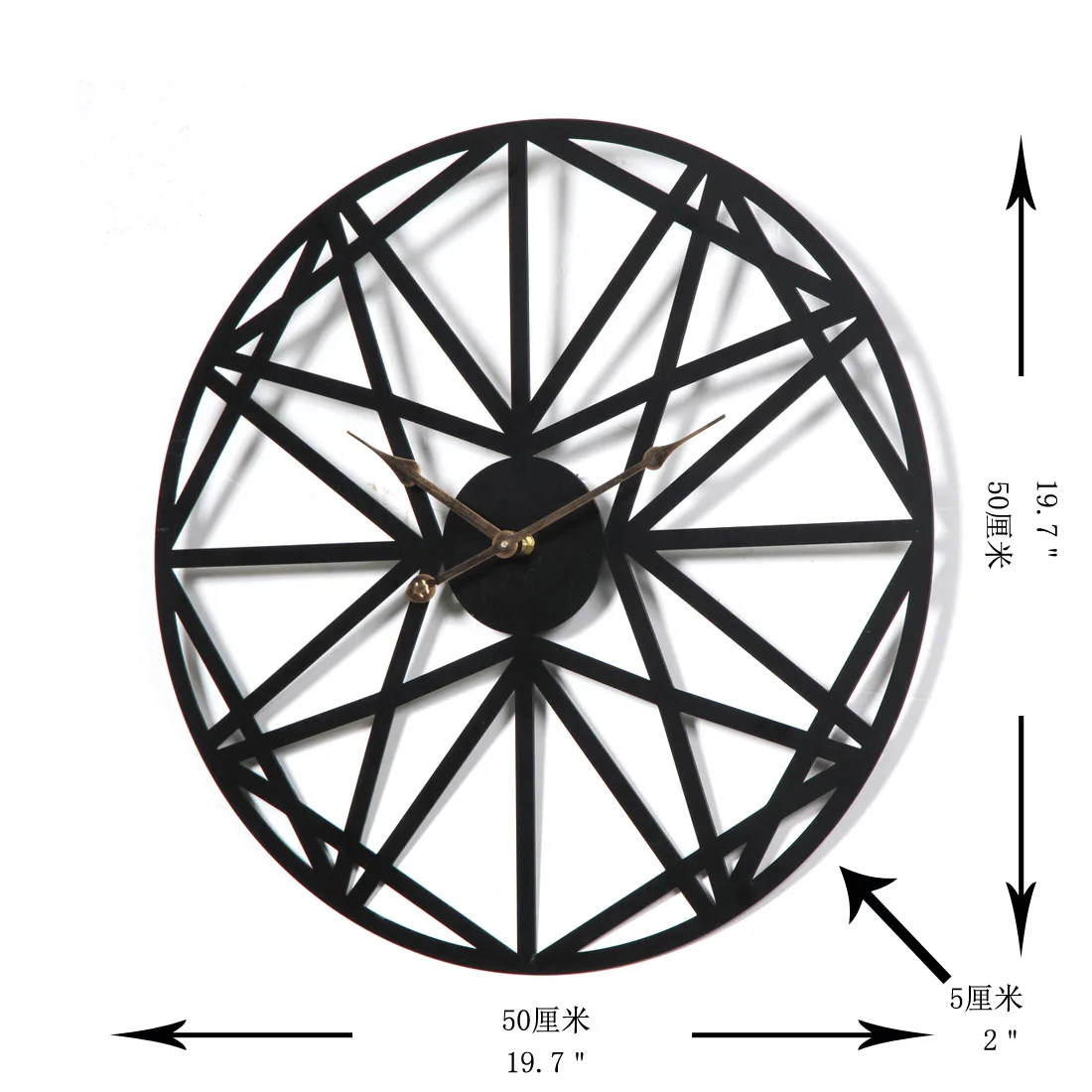 

Creative Wall Clock for Living Room, Luxury, Modern, Simple Murals, Fashion