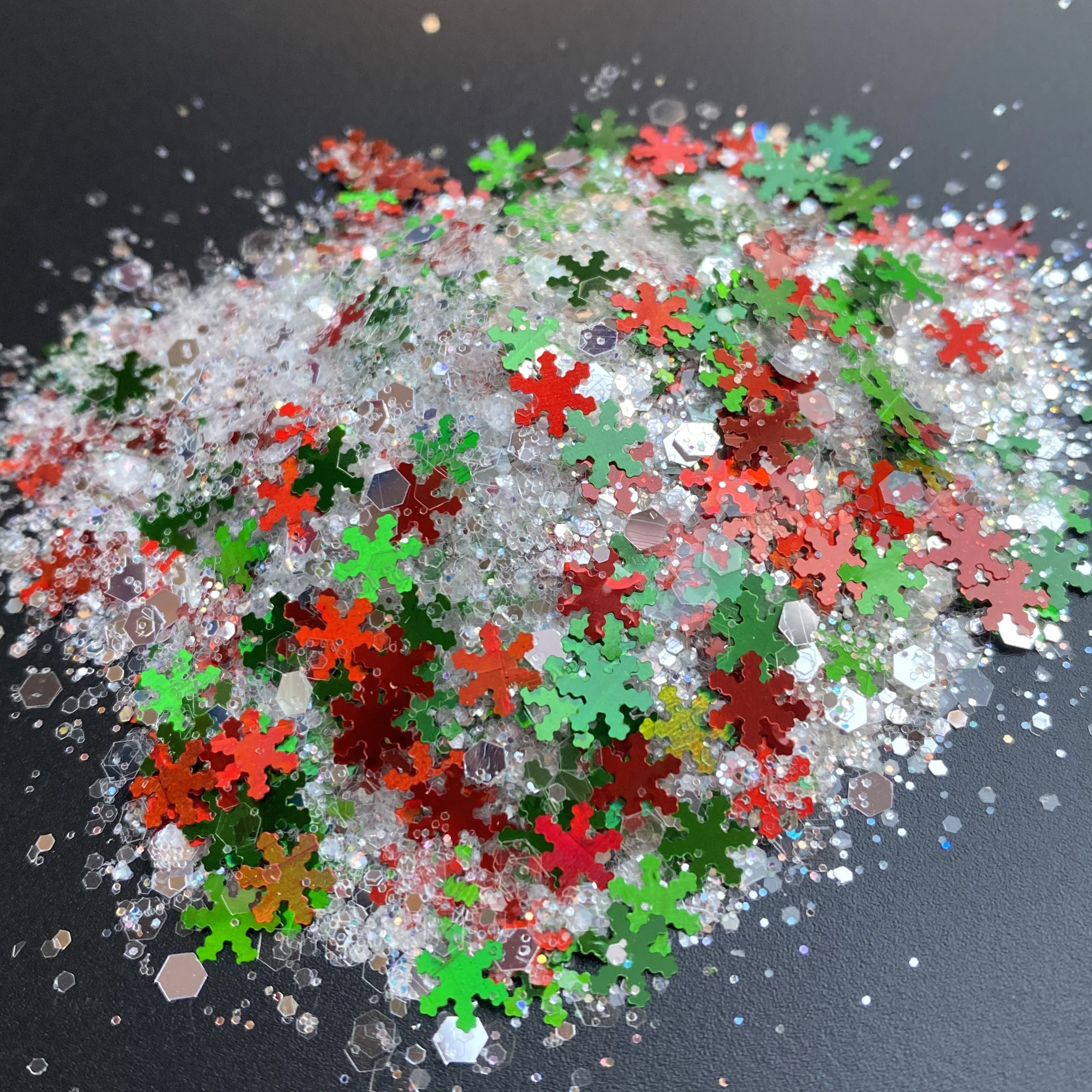 10g/Bag Xmas Nail Glitter Sequins Christmas Tree Snowflake New Year Wedding Party Confetti Craft Sequin Glitter