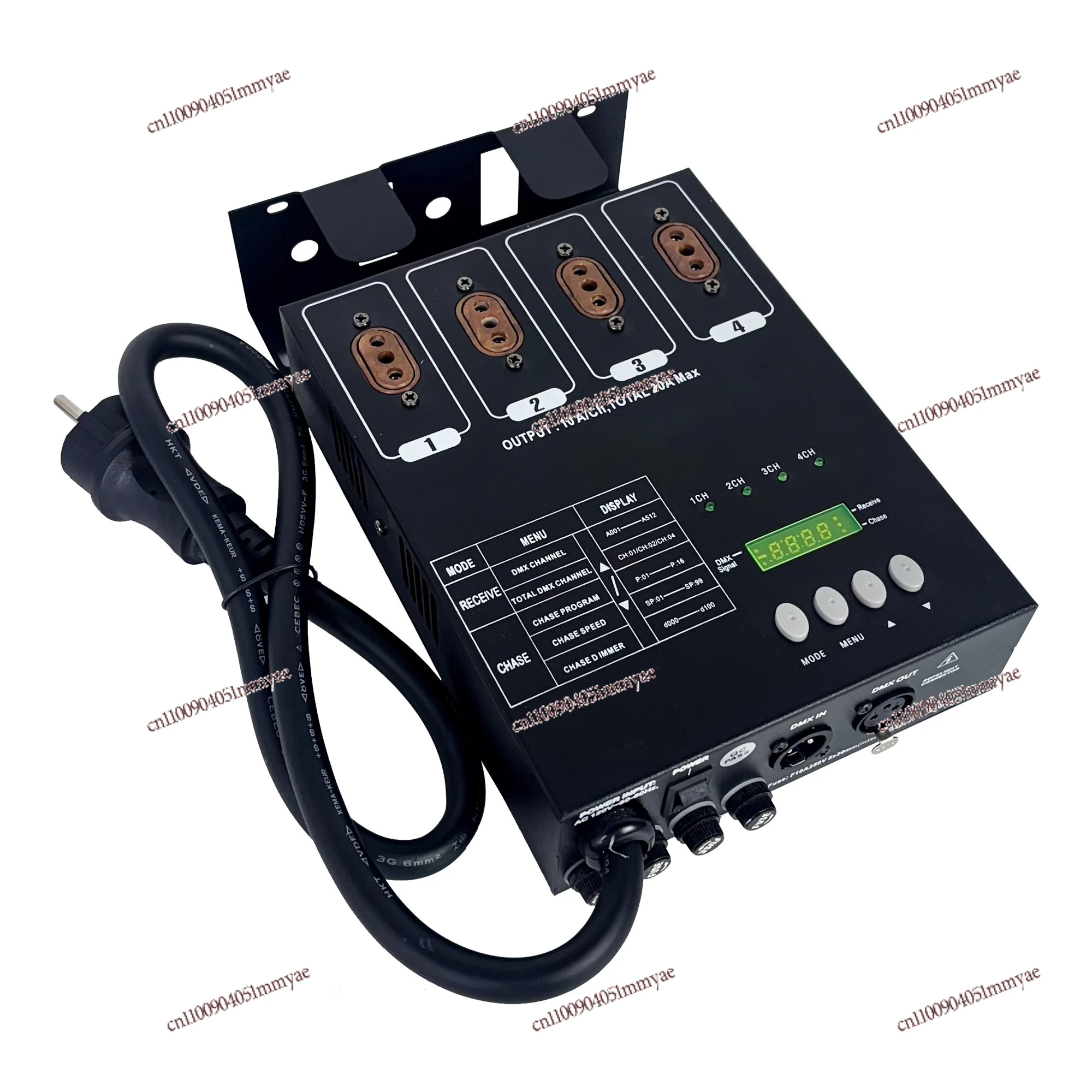 Dimmer DMX-4 channel 2KW ambient light with digital silicon box, performance venue dimming