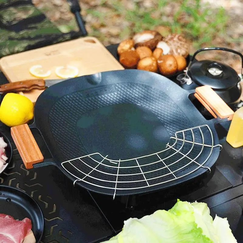 Baking Pan Frying Pan Lightweight Aluminum Griddle Pan Korean Grill Pan Maifan Stone Anti Sticky Grill Plate For Home Party