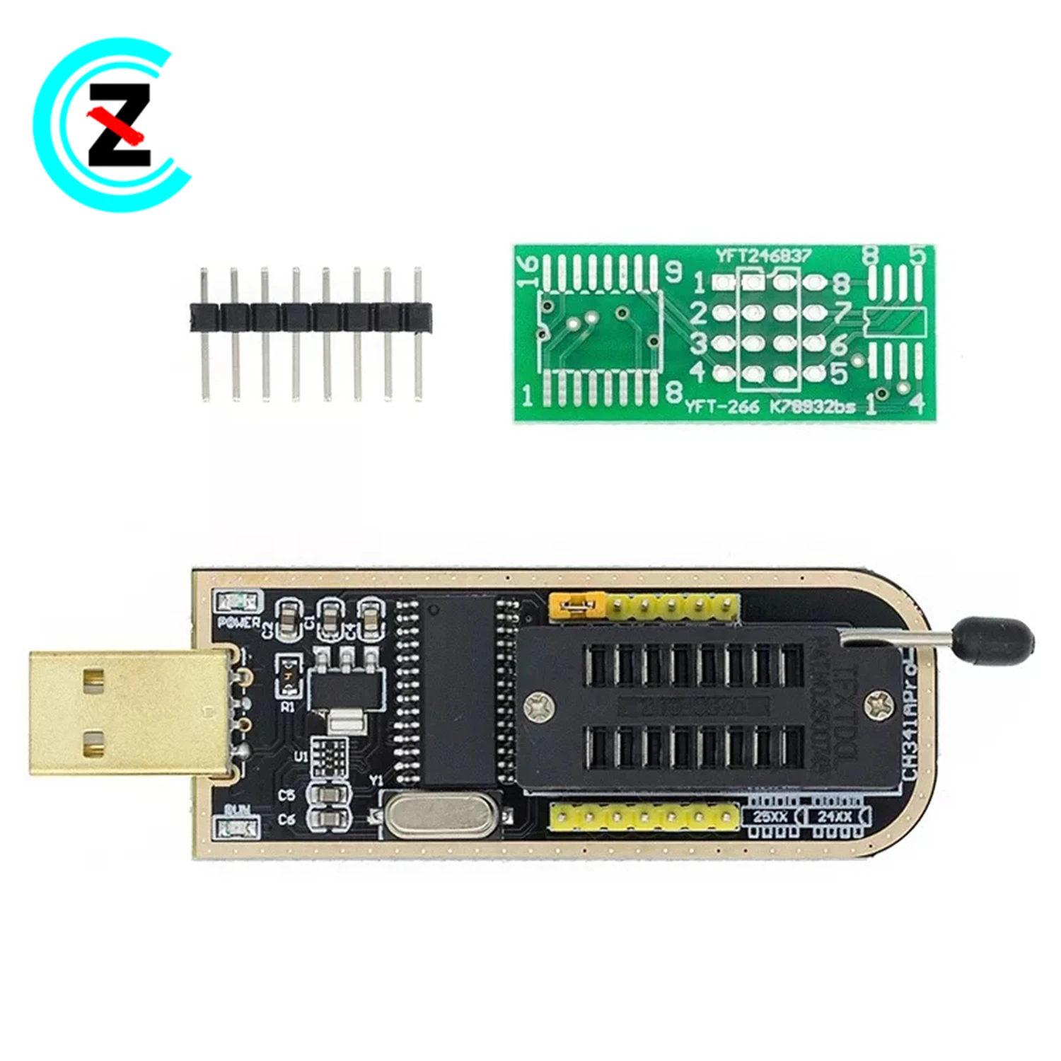 CH341 programmer USB motherboard route LCD BIOS FLASH 24 25 Burner