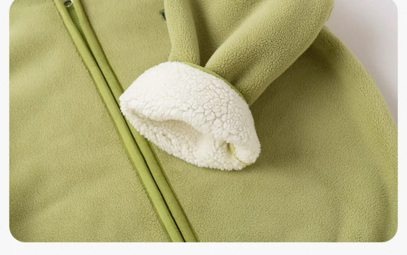 2026 Herbst Winter Kinder Fleece Kapuzenjacke Baby Junge Mädchen Cartoon Dinosaurier Verdickte Warme Oberbekleidung Kinderkleidung Winddichter Mantel – Detail 24