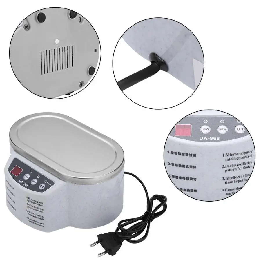 600ミリリットル超sonicクリーナー宝石時計メガネpcbワッシャー超sonic洗浄機デジタルtimming超sonicクリーナー