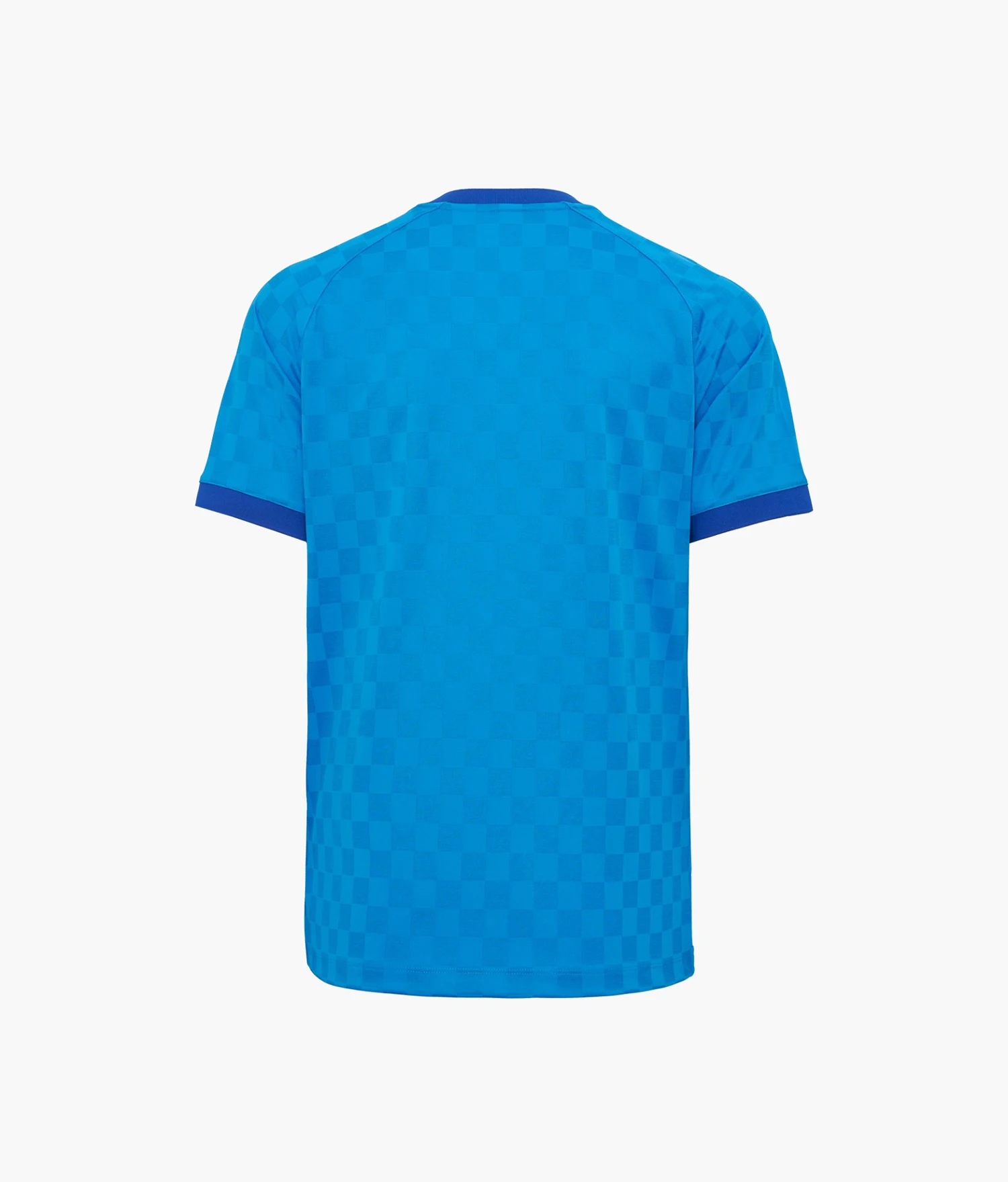 Jogel FC Zenit 2026‑27 Home Replica Jersey, Men Short Sleeve Blue Checkerboard Football Soccer Fan Shirt