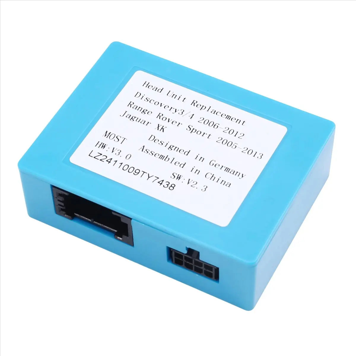 #98P Automotive Parts & Accessories,Car Most Aux Optical Fiber Decoder Amplifier Adapter for Land Rover (ABS)