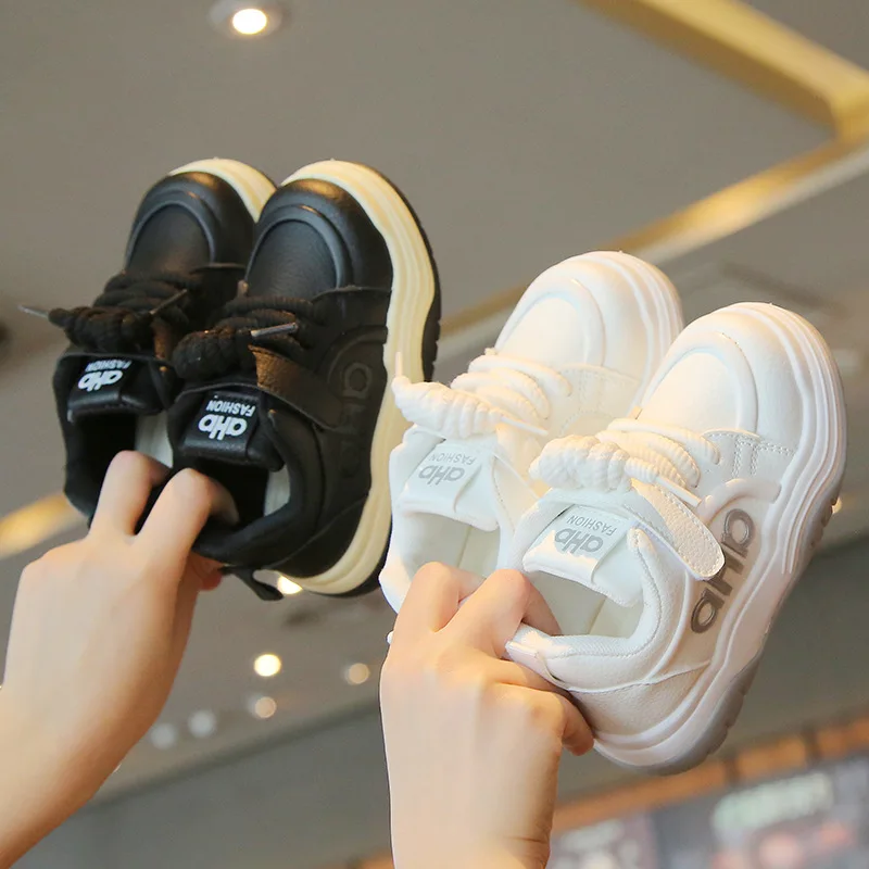 2026 Children's Spring Autumn New Sports Shoes Boy's Casual Trend Board Shoes High Top Girl's Fashion Running Shoes Sneakers