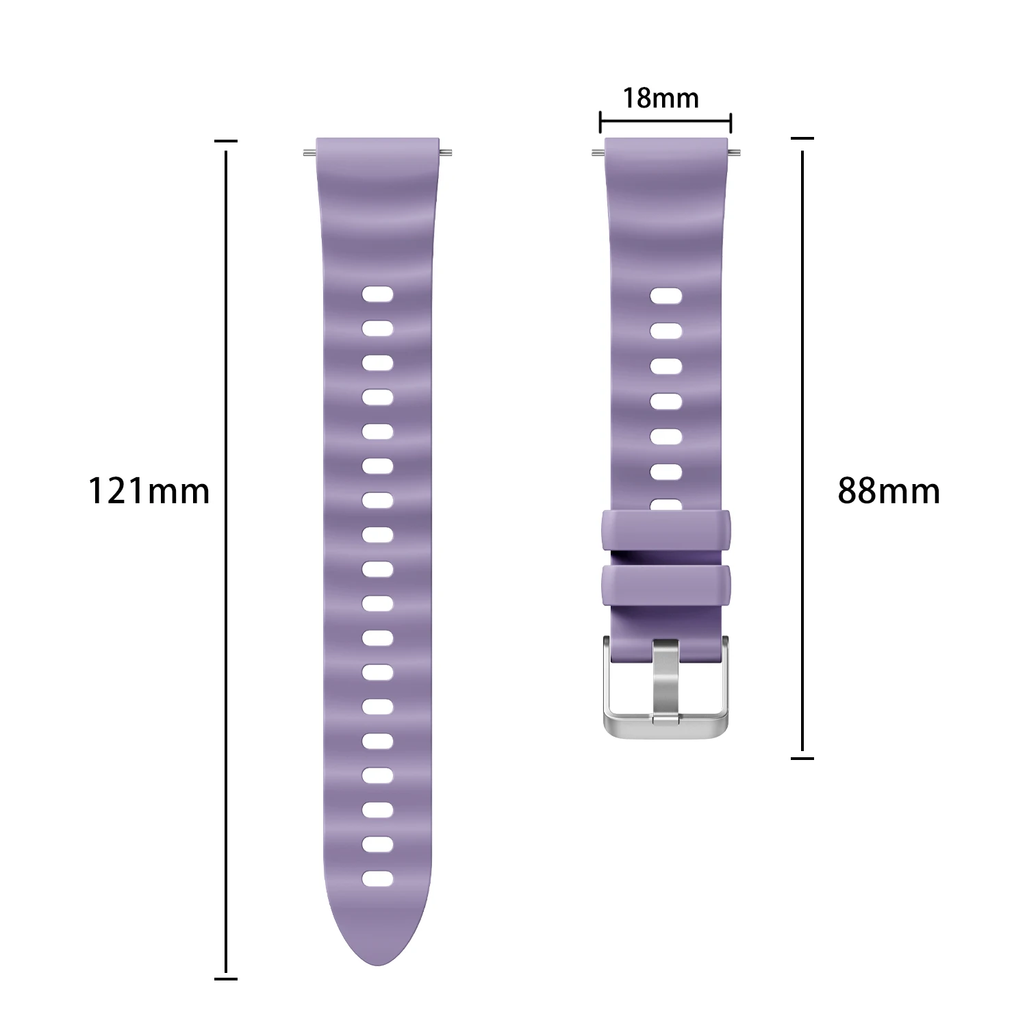Siliconen 18mm Horlogeband voor HUAWEI Horloge GT6 5 4 41mm/GT 5 Pro 42mm Sport Band voor Garmin Vivoactive 4S 3S/Venu 3S 2S Armband