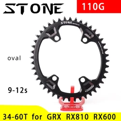 Stone Oval Bike Chainring 110BCD for Gravel GRX FC RX810 RX600 36T 38 40 42 46 58T 60T Narrow Wide Road Bike Chainwheel