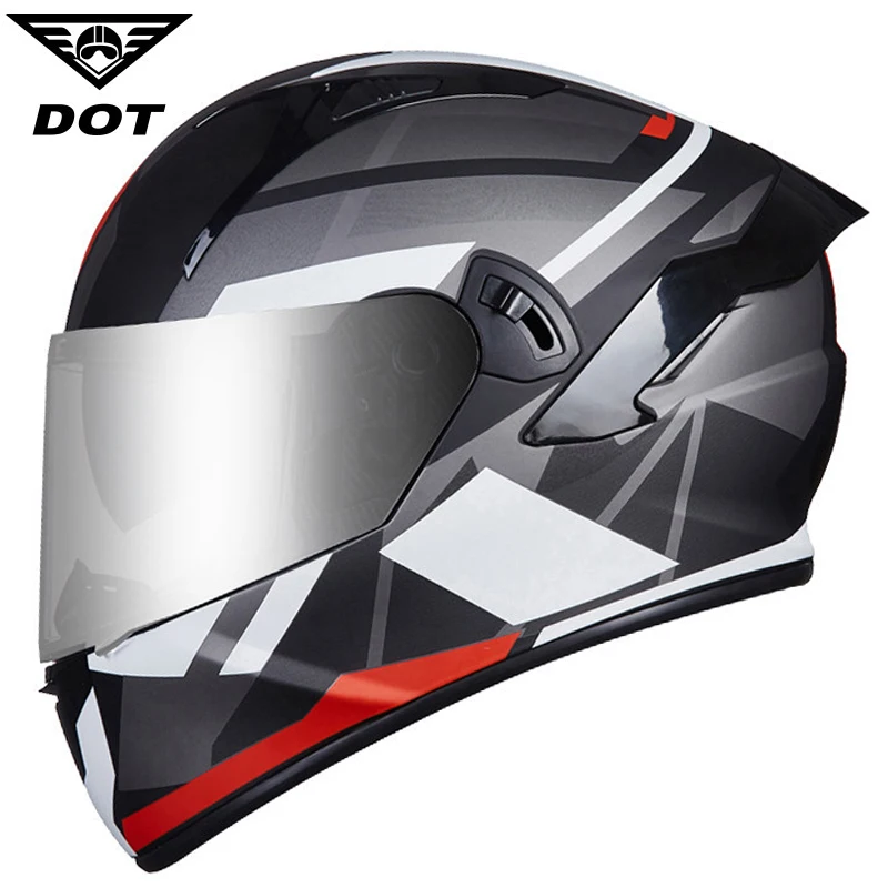 

Motorbike Helmet DOT ECE Double Visors Dirt Bike Crash Helmet Anti-fog Full Face Moto Casco Go Kart Scooter Motor Car Motorcycle