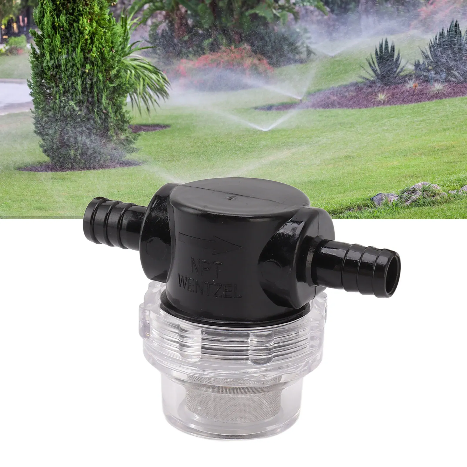 Sprayer Filter  Strainer ABS G1/4 Pump Twist On Strainer Irrigation Pipeline Filter for RV Marine Boat Lawn