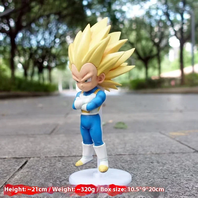 

Q-Version Super Three Bejita Wukong Doll Big Demon Gk Dragon Ball Anime Model Ornament Collectible Toy for Children