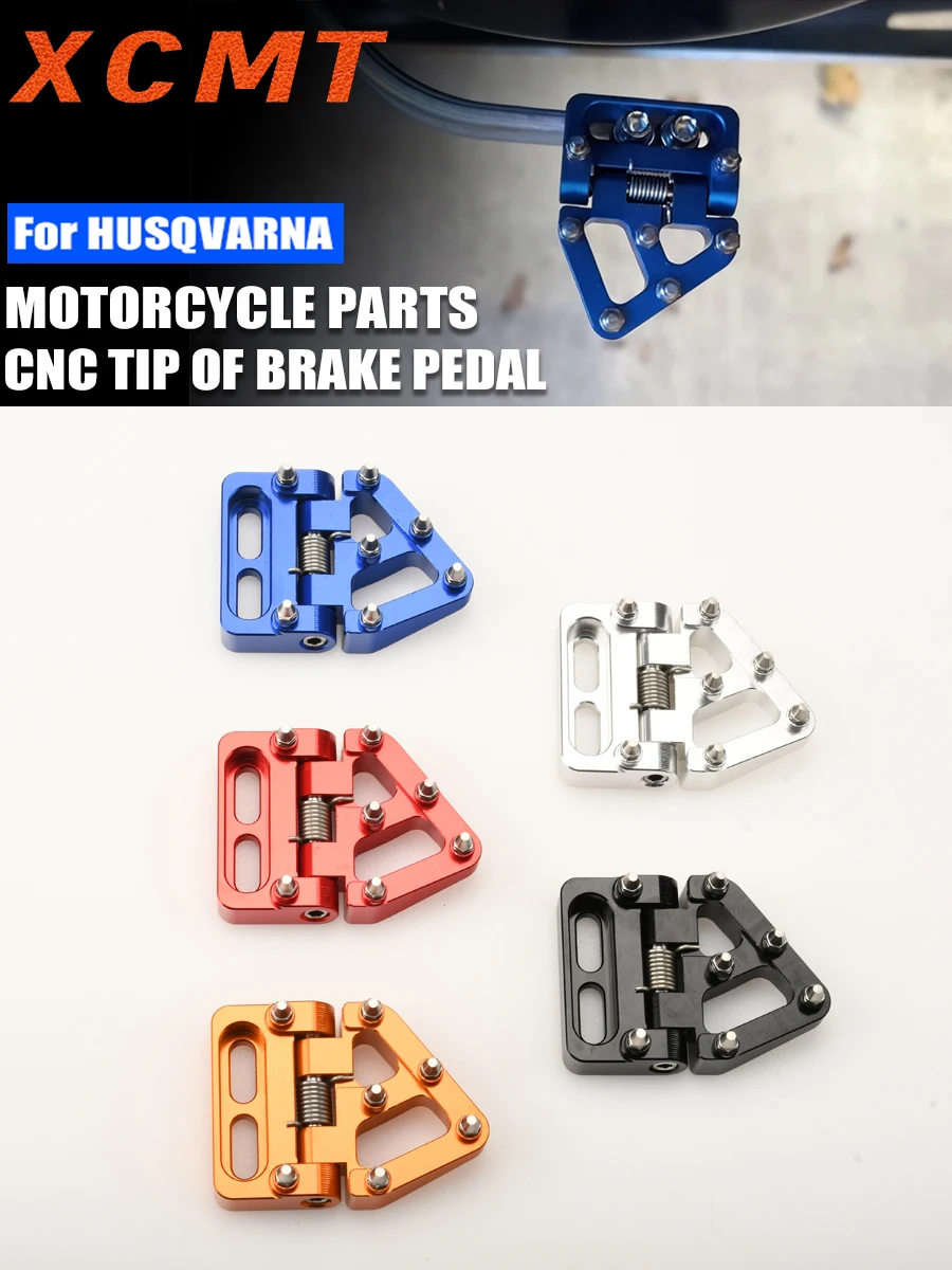 AliExpress XCMT Foldable Rear Brake Pedal Step Tip Plate For Husqvarna TC TE FC FE 125-501 2014 2015 2016 701 ENDURO SUPERMOTO Dirt Bike Parts