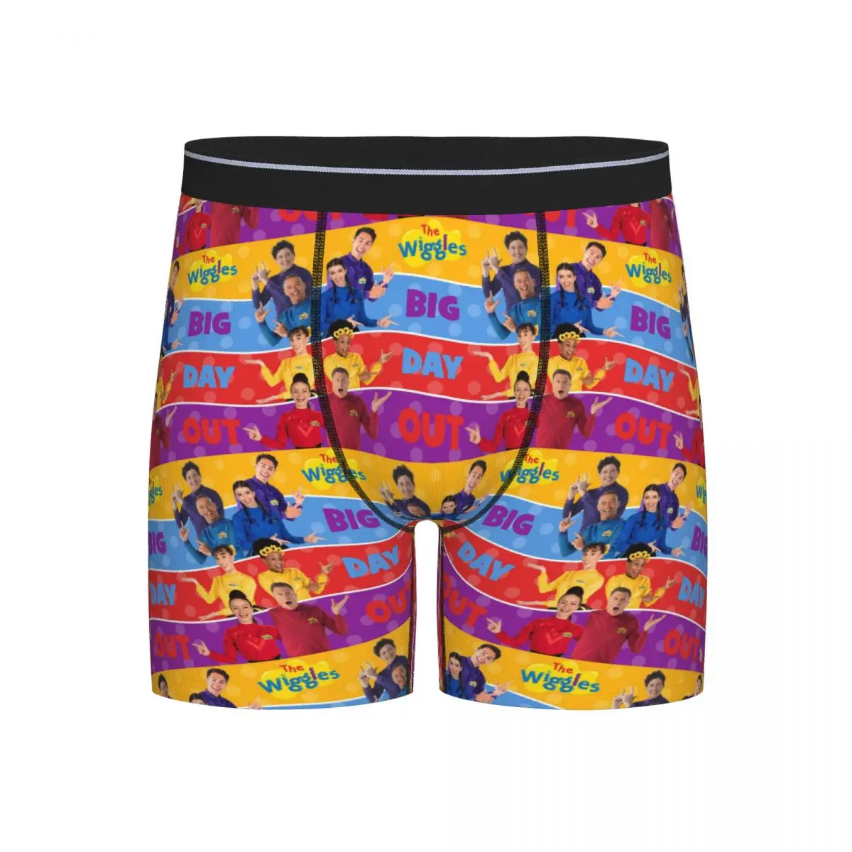 

Long Boxer Underpants Shorts The Wiggles Tv Show Music Band Panties Male Breathable Underwear for Homme Man Boyfriend Gift