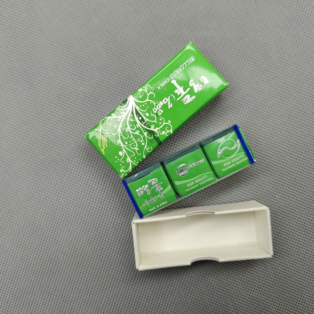 Biliardo Gesso Gesso per piscina 3 Pz/scatola BallTeck Corea Professionale Biliardo Gesso Blu Pool Cue Stick Gessetti Accessori da biliardo