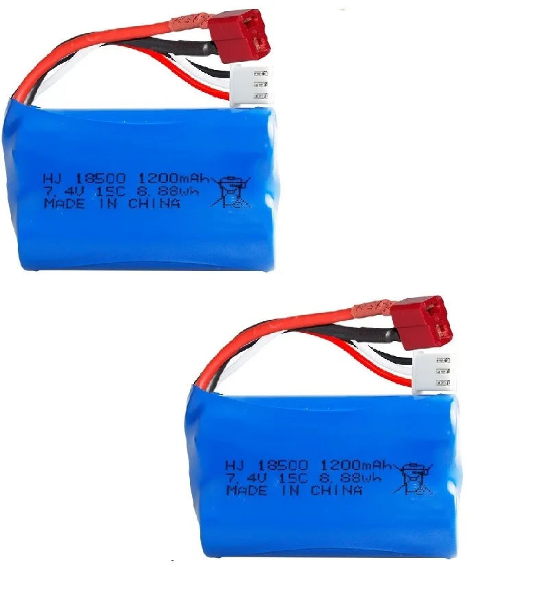 7.4 V 1200 mAH 18500 toy battery7.4V 1100mAH 15C Lipo Battery For Remote control helicopters cars boats trains toy accessory 7.4