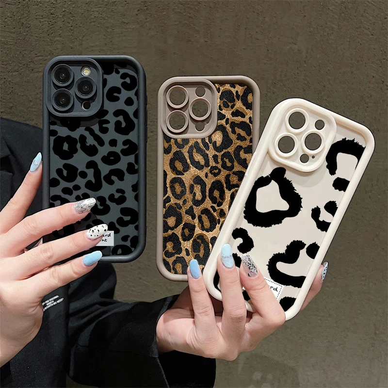 레트로 블랙 골드 레오파드 프린트 폰 케이스 인피닉스 노트 50X 5G 50 40 30 프로 플러스 GT 30 20 프로 스마트 10 8 9 핫 50 커버 실