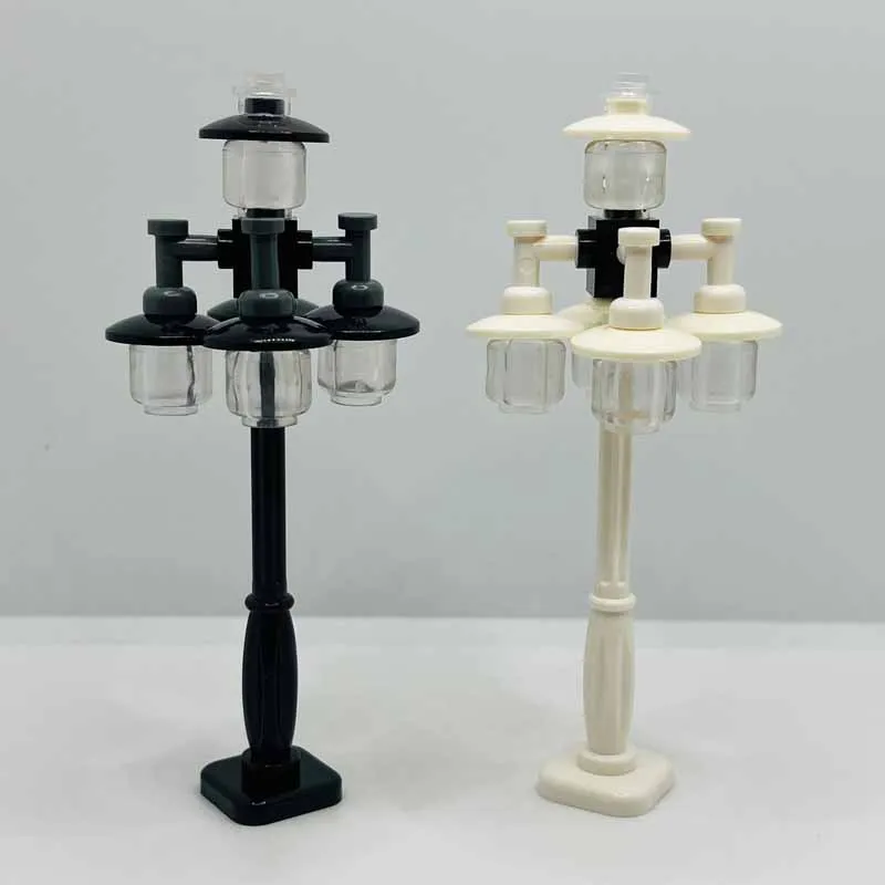 Street Lamp Streetlight Building Block MOC Parts Toys For City ConstructionCreative Compatible 4599/3626/4740/2039 10set /Lot