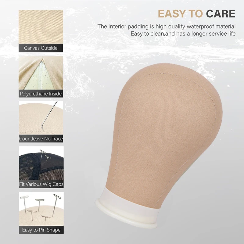 قماش شعر مستعار كتلة رئيس 21 "22" 23 "24" الفلين قماش رئيس DIY بها بنفسك شعر مستعار المعرضة الفلين رئيس جودة شعر مستعار الملحقات #3