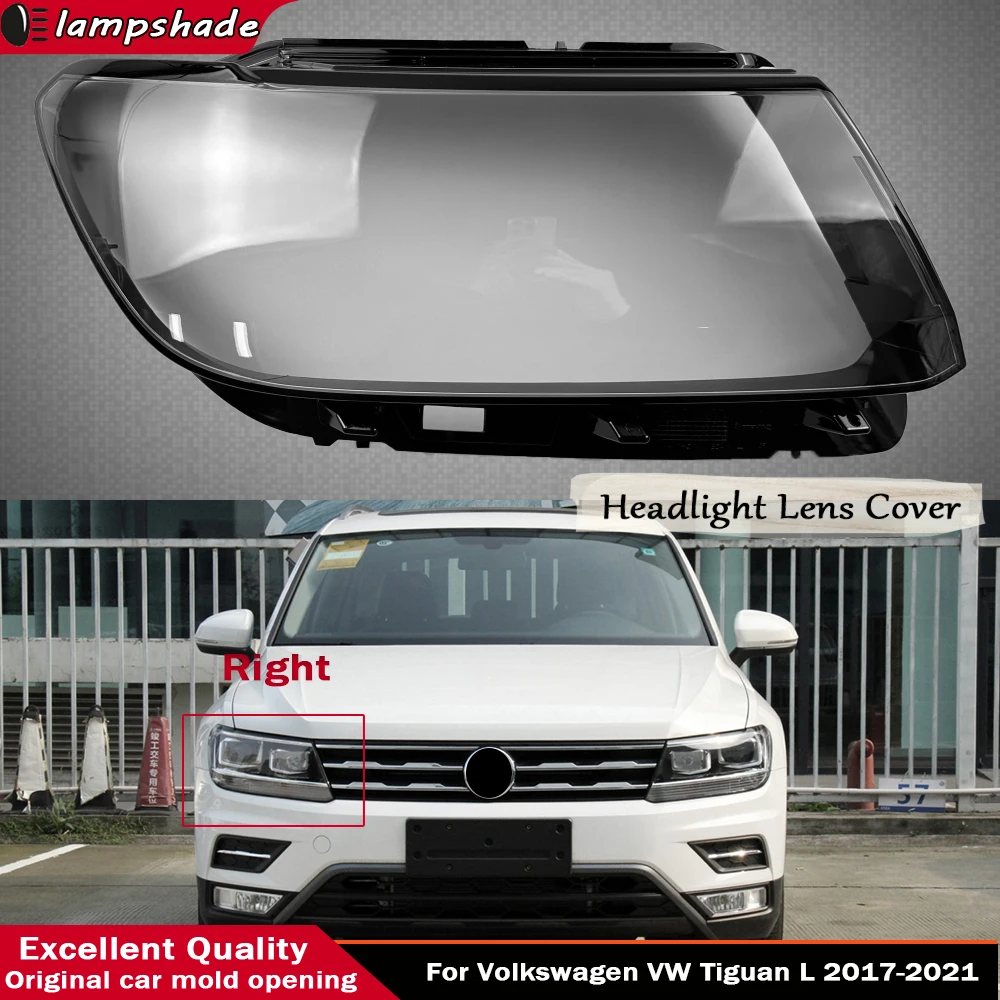 

Car Headlamp Lampshade Glass Lens Case Shell Cover Car Products For Volkswagen VW Tiguan L 2017 2018 2019 2020 2021 Halogen