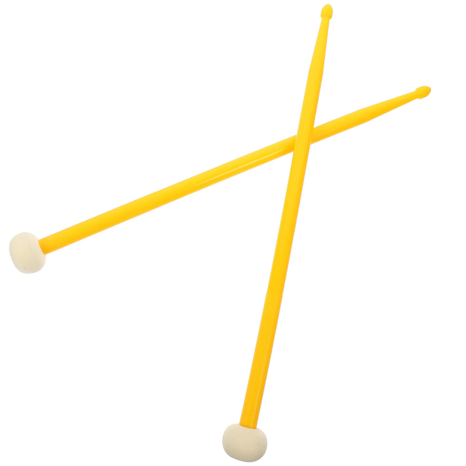 

Double Headed Drumsticks 5A Hickory Practice Durable Percussion Stick Percussion Felt Nylon Drum Supply Accessories