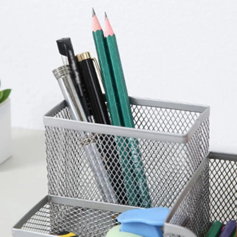 

Reusable Double-rimmed Classic for Storage Pencil Holder Mesh Pen Contianer for Storage