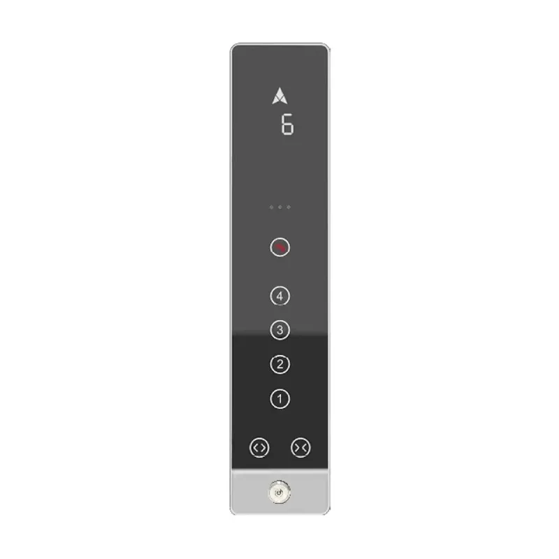 Elevator Glass COP | Wall Mounted COP with 4.3 LCD | Solid Color Tempered Glass Elevator COP
