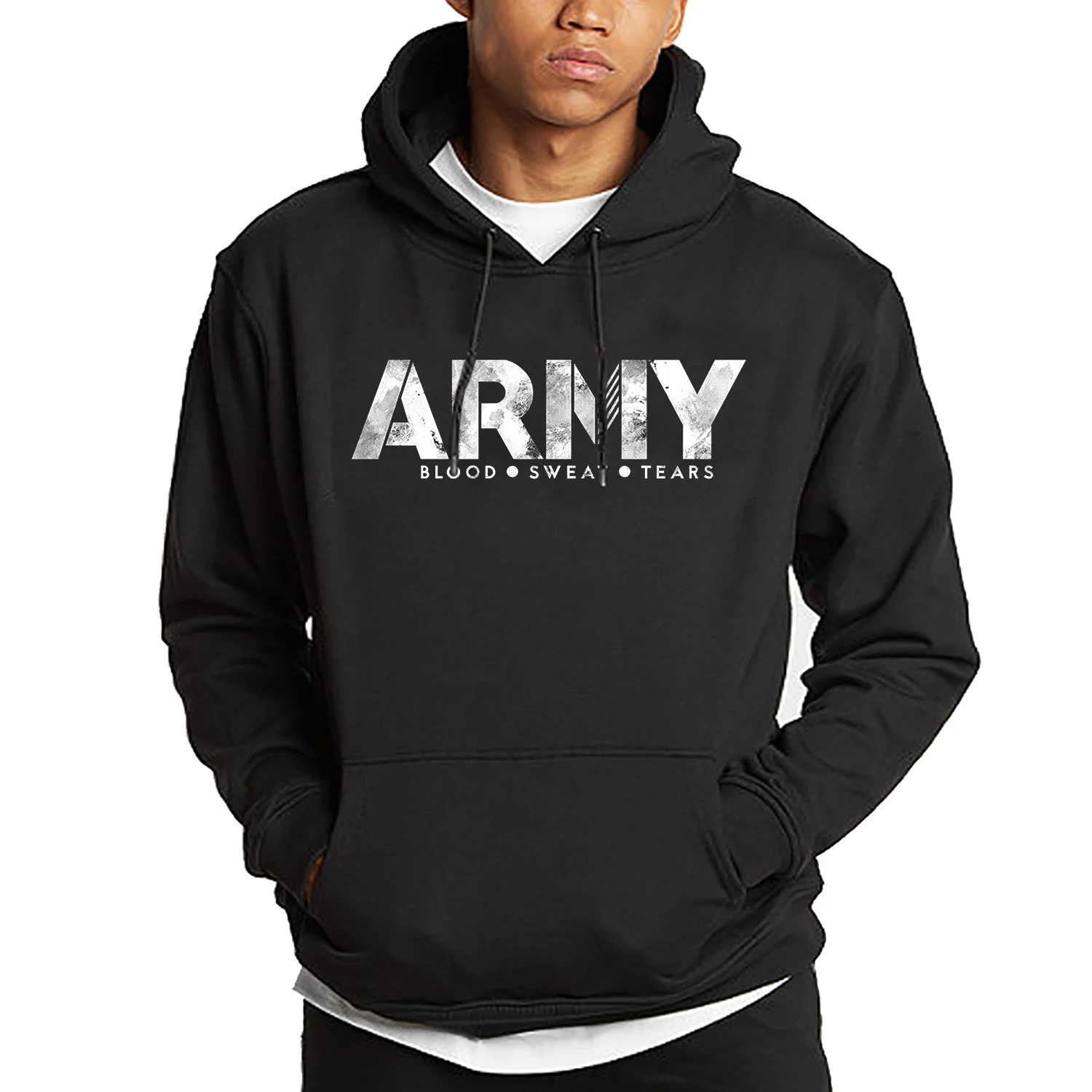 Vintage Grunge US Army Blood Sweat Tears Hoodies Sweatshirts Military Sweatshirt Hooded Fashion Casual Hoodie Sweatshirt Hoody