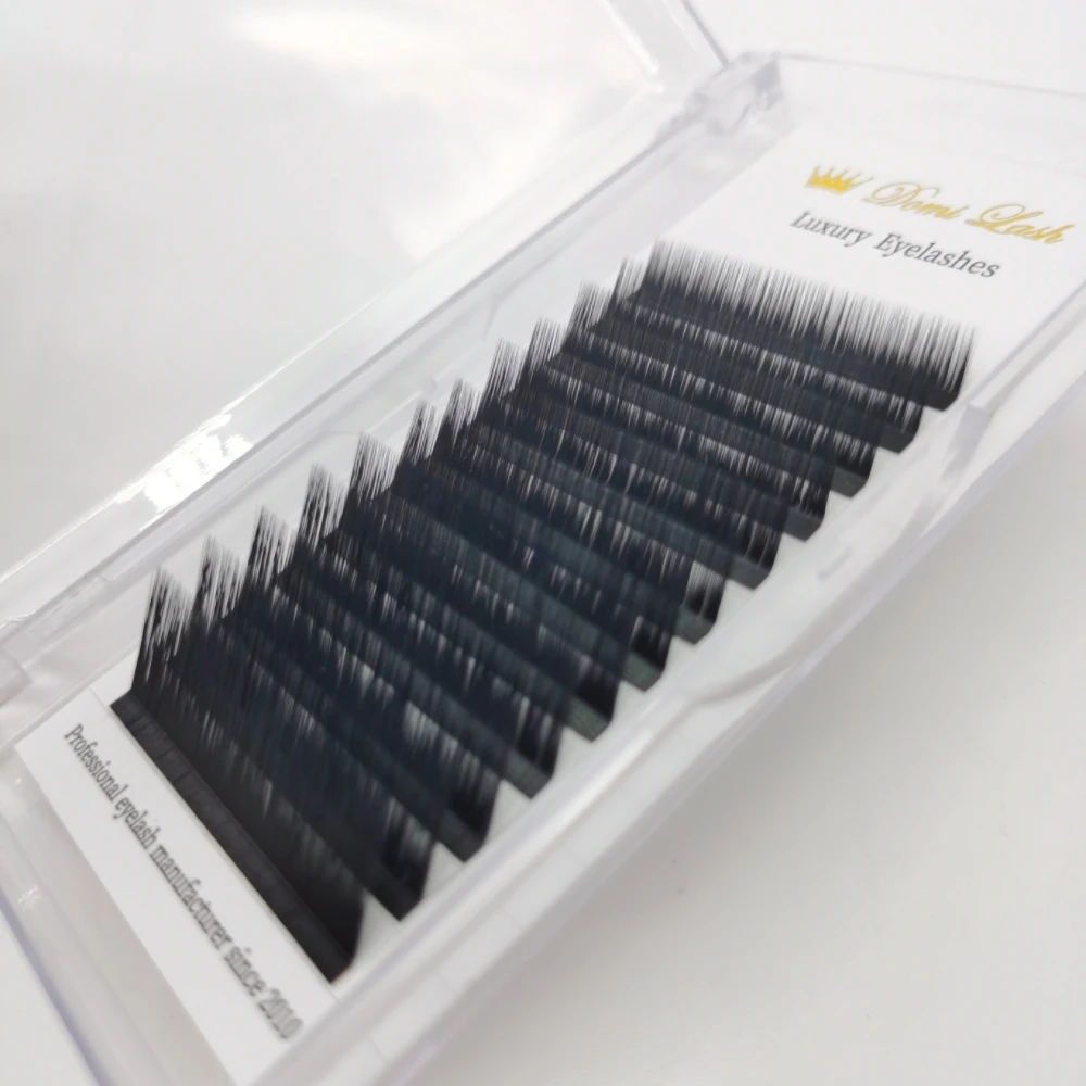 L Curl Easy Fan False Eyelash Naturl Mink Eyelash Extensiones High Quality Individual Lashes Wholesale Makeup Tools For Women