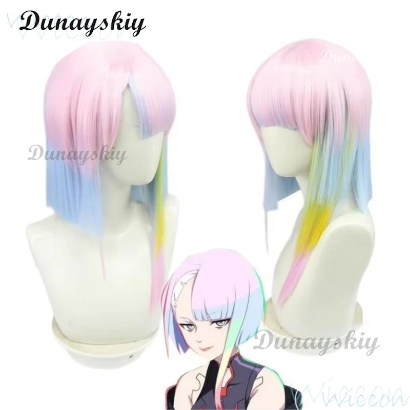 Gra Cyber Lucy punk kostium Cosplay Anime seksowne kobiety body kombinezon Lucy peruka do odgrywania ról jednolite ubrania na Halloween