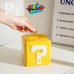 2024 New Super Marioed Brother Series Question Mark Bank Money Box Coin Bank Family Decoration style Money Box Birthday Gift