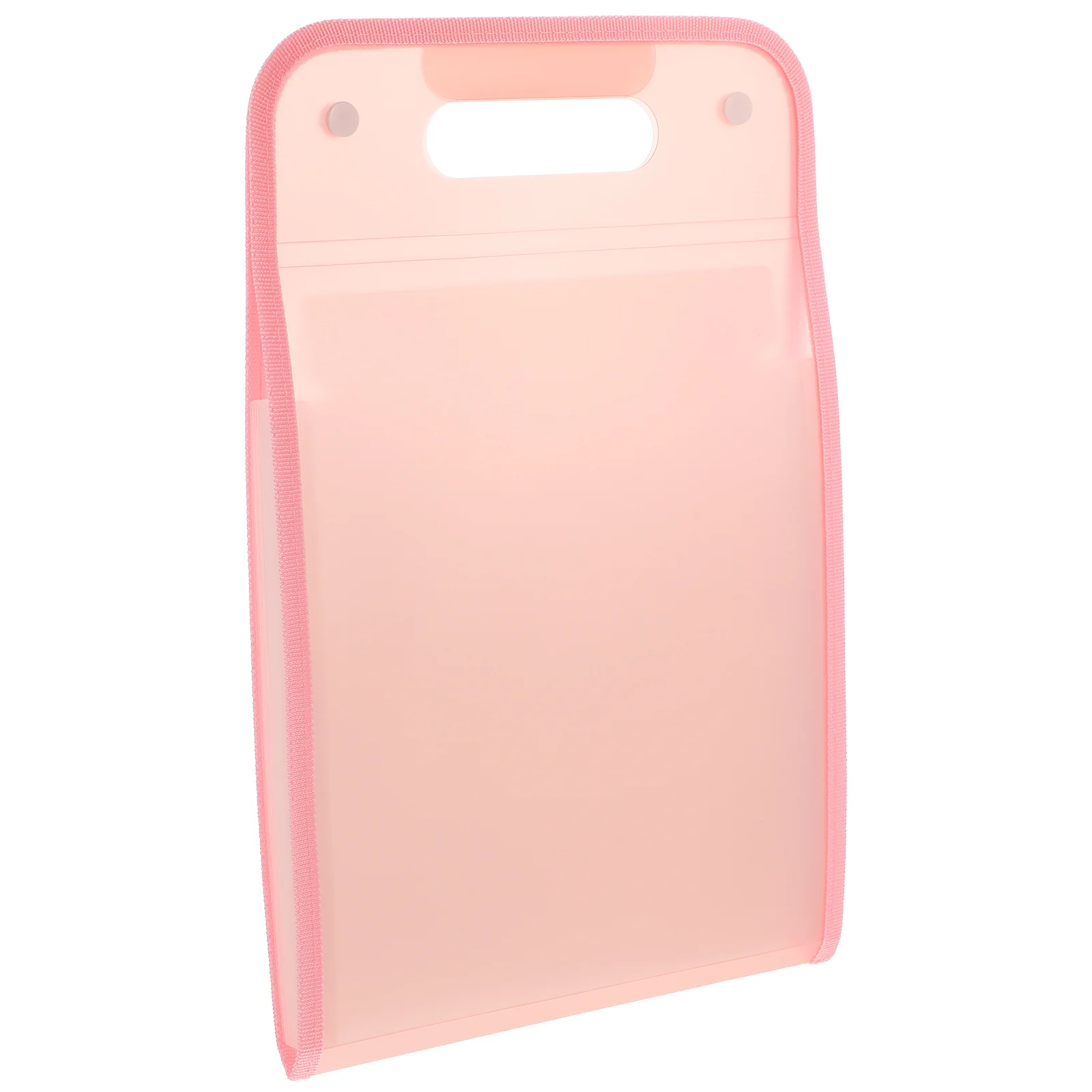 

Portable File Folder Lightweight Pink Traveling A4 Receipts Organizer Documents Bag Office Student Bills Pouch Paper