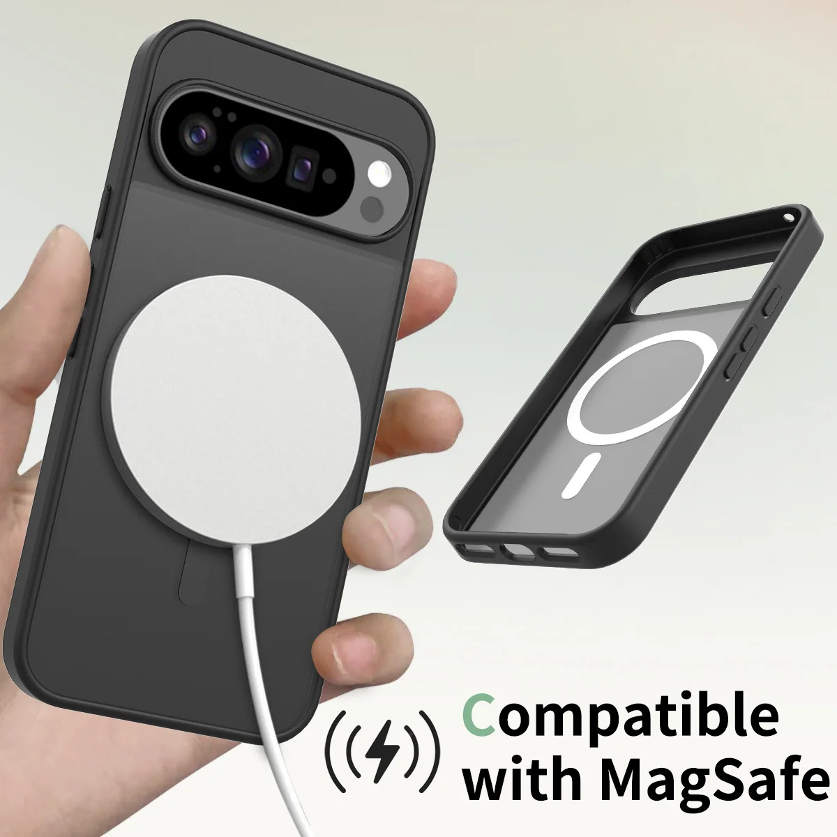 

Case For Google Pixel 10 Pro XL 9A 9 Pro Luxury Acrylic Magsafe Back Cover for Pixel 9 Pro XL 10Pro Wireless Charging Funda