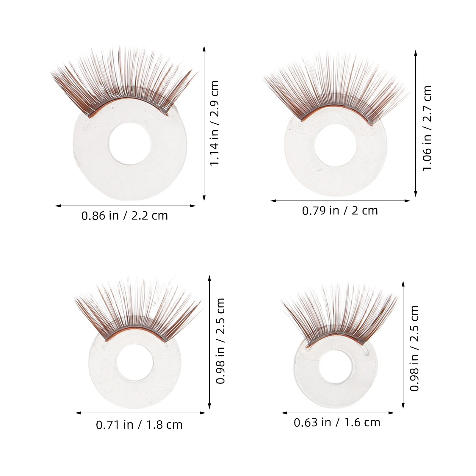 20Pcs Universal Lash Set for Amigurumi Artisans - Multi Size 14Mm 16Mm 18Mm 20Mm Functional Design for DIY Figure Crafting