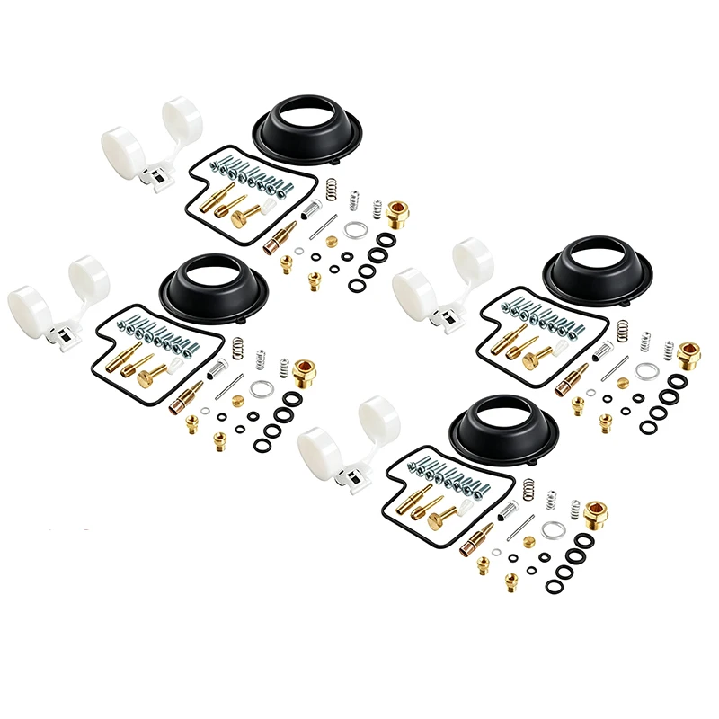 For Honda VF750C V45 VF750S V45 Sabre VF700C VF700S Sabre VF700F Interceptor 1982‑1985 Carburetor Rebuild Repair Kit 4‑Cylinder