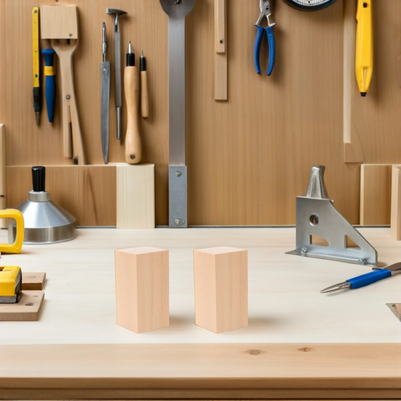 

6pcs Basswood Carving Blocks Natural Unfinished Rectangle Wood Blanks For Diy Craft Projects Smooth Whittling Wood Blocks For